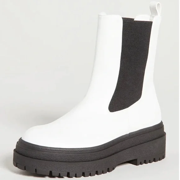 Good American NWT Pull on Combat Boots - Picture 1 of 2